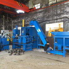 Pembuat Press Briket Scrap Horisontal untuk Baja